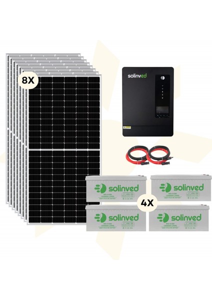 9600W Akıllı Mono Güneş Enerjili Paket Sistem