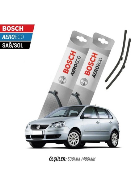 Volkswagen Polo 2007 Model Bosch Aeroeco Muz Silecek Takımı