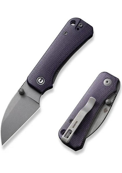 Baby Banter Wharncliffe Micarta Purple Çakı