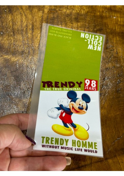 18X8 cm Trendy Home Mickey Mause Arma Transfer Baskı Tişört Baskı