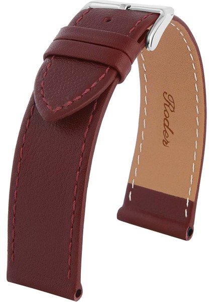 R4150S Roder Deri Kayış - Bordo - 24MM