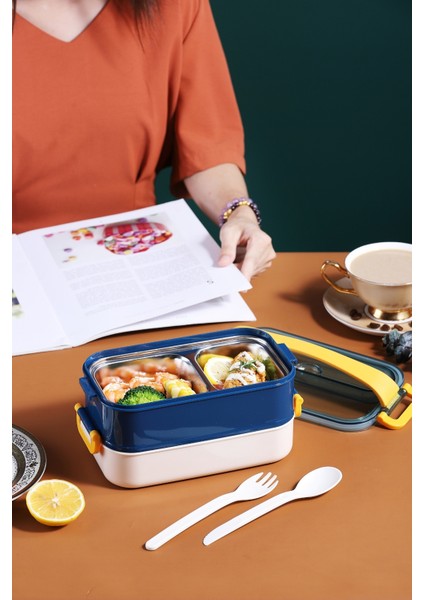 Lunch Box Ofis-Okul Için Taşınabilir Çelik Sefer Tası/yemek Kutusu modelleri