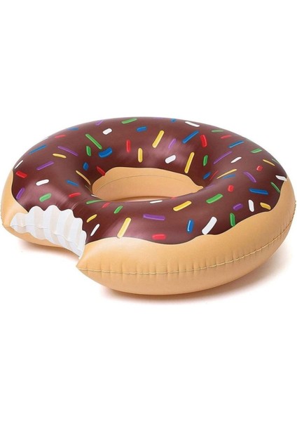 Tekno Trust Kahverengi 6-12 Yaş Donut Simit Şişme Deniz Havuz Simidi Çocuk Yüzme Simidi 80 cm