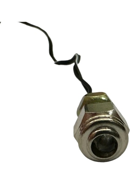 2 Adet 12 Volt  Mavi 6mm Metal Civata Dekor LED Lamba Iç ve Dış Uyumlu