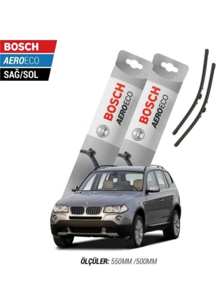 Bmw X3 E83 2006 Model Bosch Aeroeco Muz Silecek Takımı