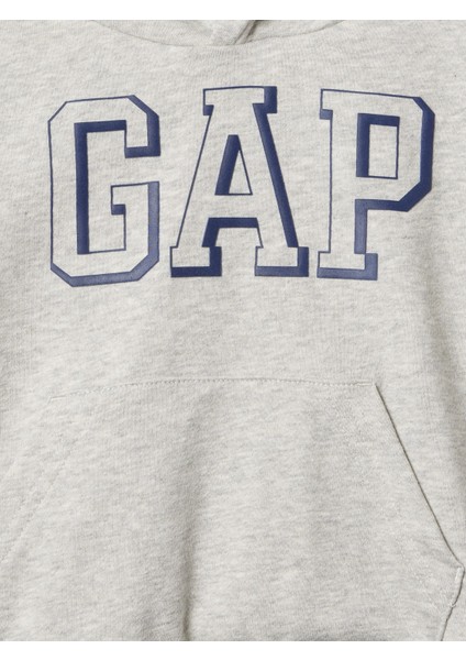 Erkek Çocuk Gri Gap Logo Relaxed Sweatshirt