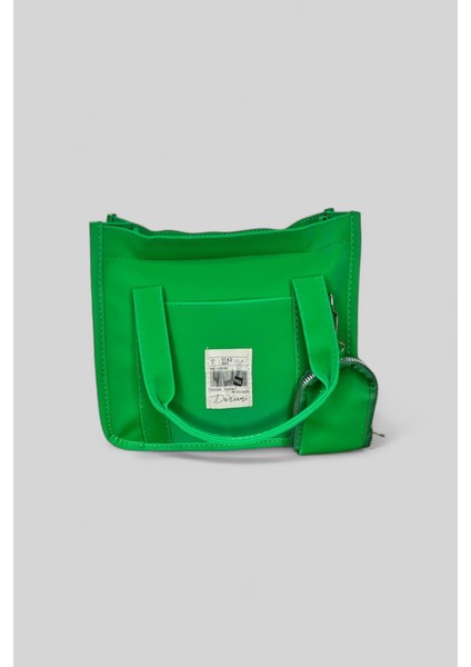 Yeşil Kadın El ve Omuz Çantası