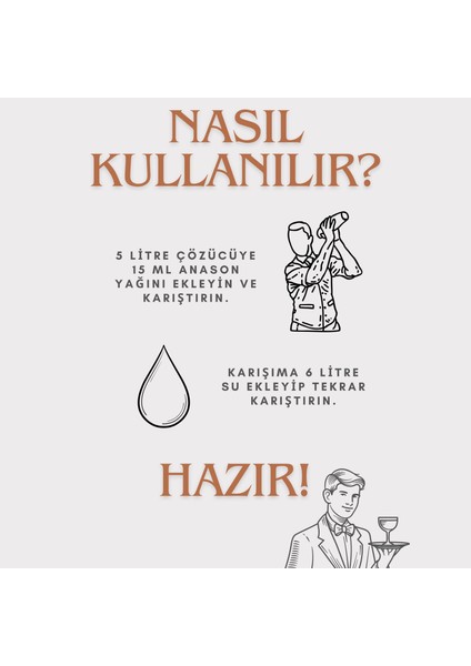 Saf Anason Yağı 15 ml (5 Litre Için Uyumludur)