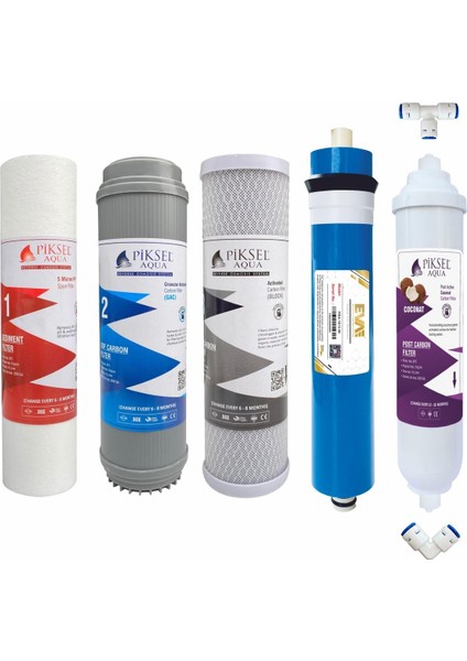 5 Aşamalı EVA Membranlı AÇIK KASA Su Arıtma Cihazı filtresi