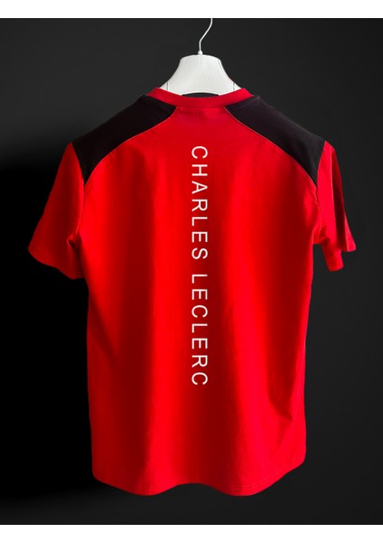 Charles Leclerc Kırmızı Siyah T-Shirt fiyatları