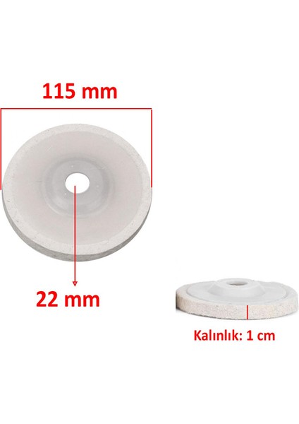 2'li Set 115 Mm Oto Araç Pasta Cila Polisaj Keçesi Matkap Uyumlu Aparatı Metal Parlatma Yün Keçesi Pedi