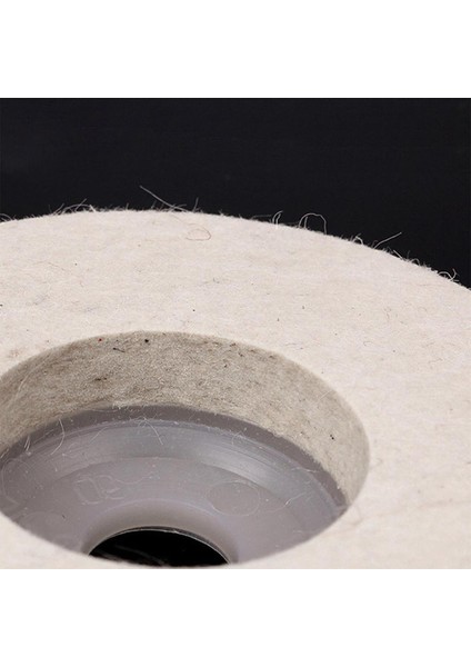2'li Set 115 Mm Oto Araç Pasta Cila Polisaj Keçesi Matkap Uyumlu Aparatı Metal Parlatma Yün Keçesi Pedi