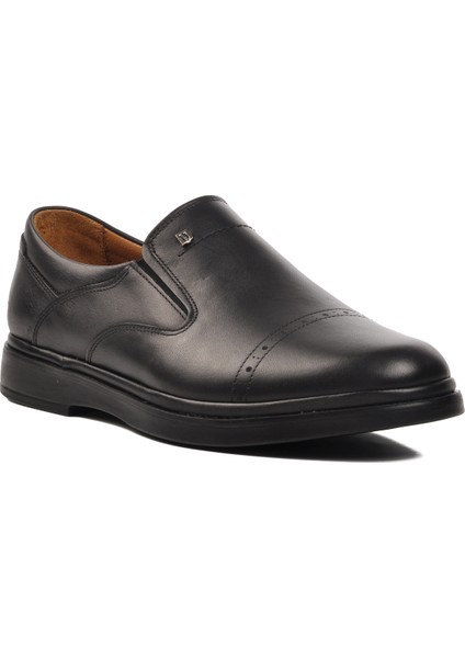 336 Siyah Deri Erkek Günlük Ayakkabı modelleri