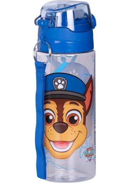 500 ml Paw Patrol Pipetli Askılı Kilitlenebilir Su Matarası