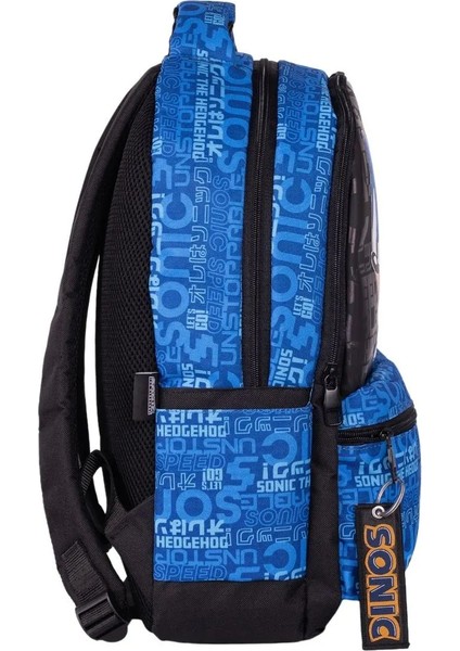 Sonic The Hedgehog Büyük Boy 3 Bölmeli Mini Cepli Çocuk Okul Sırt Çantası Siyah fiyatları