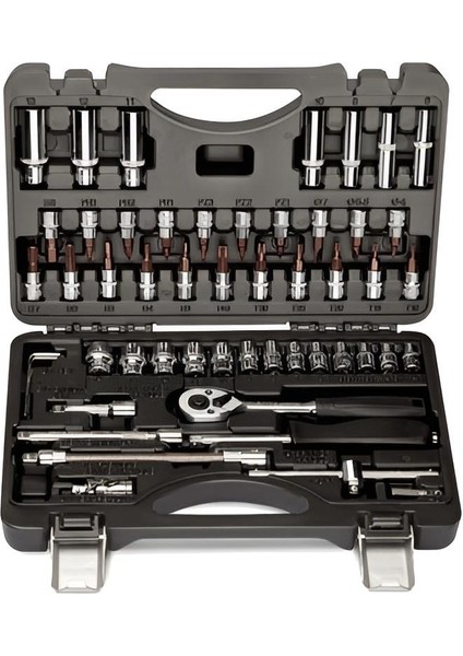 52 Parça 1/4" Bits ve Altıköşe Lokma Seti NCSET52