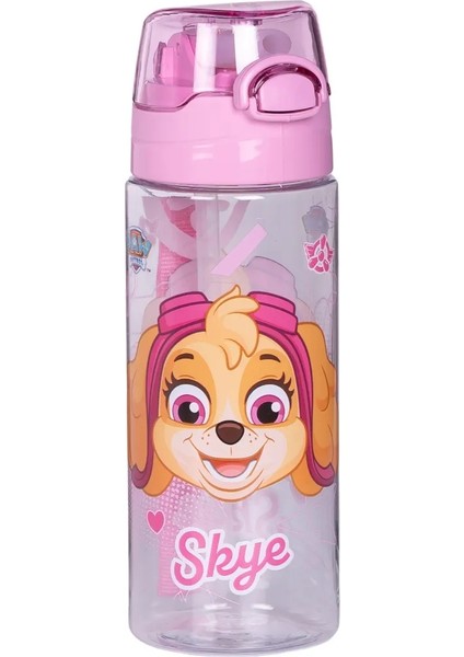 500 ml Paw Patrol Pipetli Askılı Kilitlenebilir Su Matarası