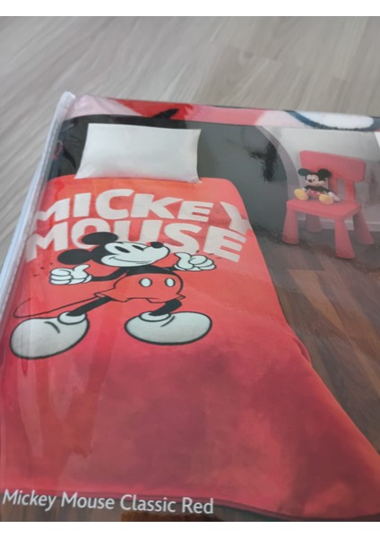 Lisanslı Mickey Mouse Disney Battaniye Tek Kişilik