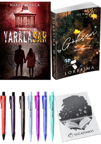 Gökçen 3 Loresima ve Ephesus Yayınları Yaralasar 4 Maral Atmaca 2li Set