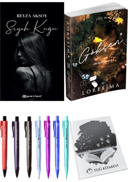 Gökçen 3 Loresima ve Epsilon Yayınevi Siyah Kuğu Beyza Aksoy 2li Set