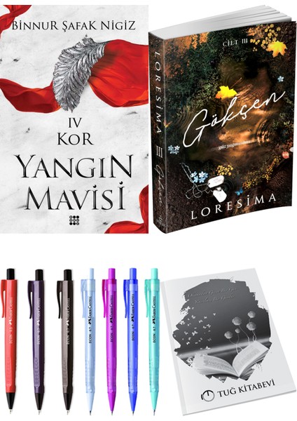 Gökçen 3 Loresima ve Dokuz Yayınları Yangın Mavisi 4 Kor Binnur Şafak Nigiz