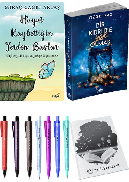 Bir Kibritle Yok Olmak Özge Naz ve Hayat Kaybettiğin Yerden Başlar Miraç Çağrı Aktaş 2li Set