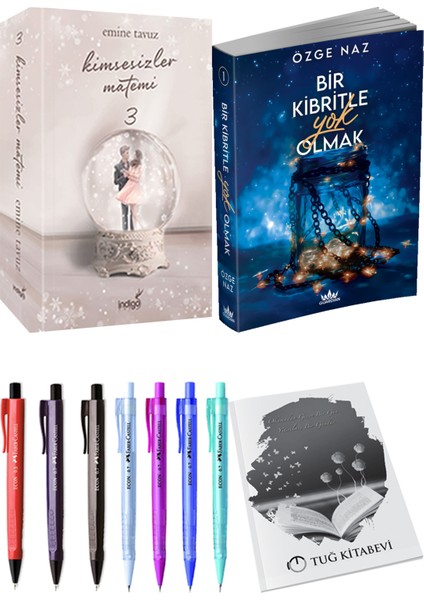 Bir Kibritle Yok Olmak Özge Naz ve Kimsesizler Matemi 3 Emine Tavuz 2li Set