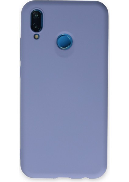 Huawei P20 Lite Kılıf Nano Içi Kadife  Silikon - Lila 13