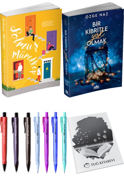 Bir Kibritle Yok Olmak Özge Naz ve Ephesus Yayınları Solmuş Mürekkep 2 Meryem Nart 2li Set