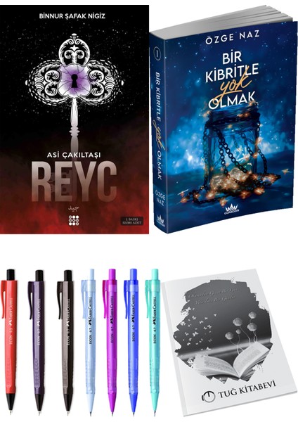 Bir Kibritle Yok Olmak Özge Naz ve Dokuz Yayınları Asi Çakıltaşı 2 Reyc Binnur Şafak Nigiz 2li Set