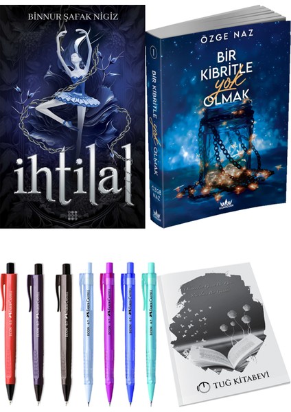 Bir Kibritle Yok Olmak Özge Naz ve Dokuz Yayınları Ihtilal 1 Zelzele Binnur Şafak Nigiz 2li Set