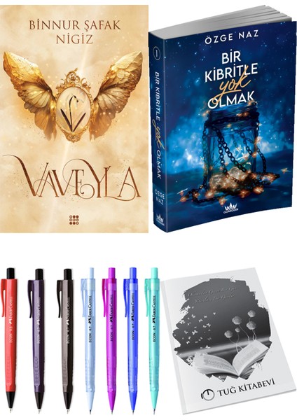 Bir Kibritle Yok Olmak Özge Naz ve Dokuz Yayınları Vaveyla 1 Sönmüş Binnur Şafak Nigiz 2li Set