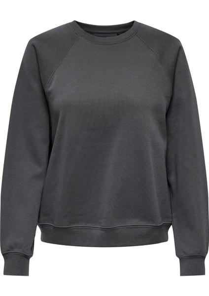 Kadın O-Yaka Basic Sweatshirt - 15325979