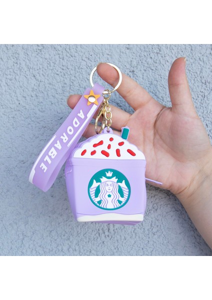 Starbucks Silikon Bozuk Para Cüzdanı Mor