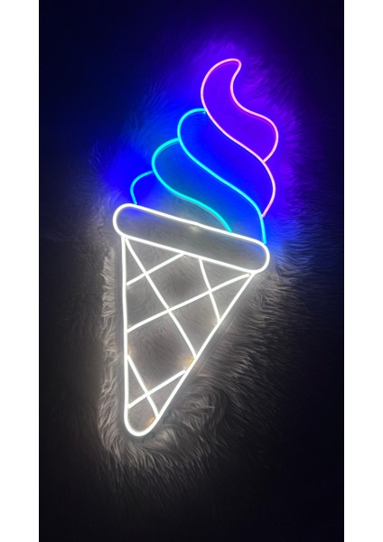 Dondurma Neon Led Tabela(70x30cm)