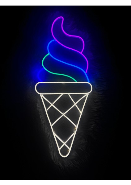 Dondurma Neon Led Tabela(70x30cm)