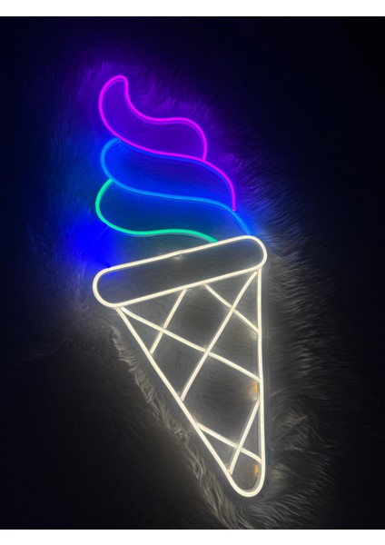 Dondurma Neon Led Tabela(70x30cm)