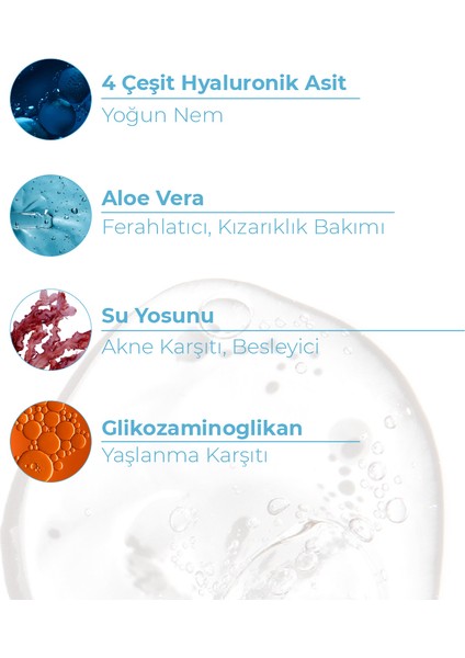 Yoğun Nemlendirme ve Dolgunlaştırıcı Etkili, Yenileyici Cilt Bakım Serumu Hyaluronic Acid %2 + B5 30 ml modelleri