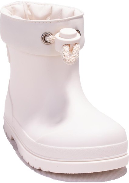 W10305BB Mendi Beyaz Ortopedik Kız Çocuk Yağmur Çizme