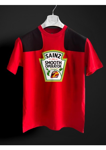 Sainz-Heinz Smooth Operator Kırmızı Siyah T-Shirt