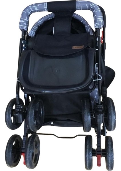 Vav Baby Dual Comfort Line Çift Yönlü Bebek Arabası Siyah