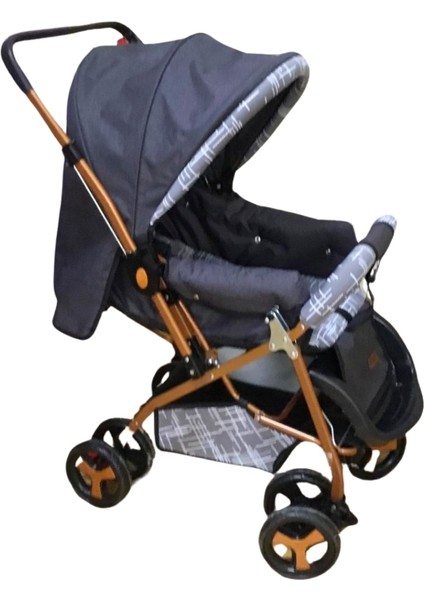 Vav Baby Dual Comfort Line Çift Yönlü Bebek Arabası Gri-Gold