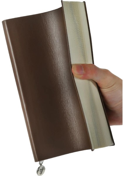 Smyth Flexy Kahve Esnek Kapak Vegan Deri Defter A5 14 8 x 21 cm Çizgili 384 Sayfa