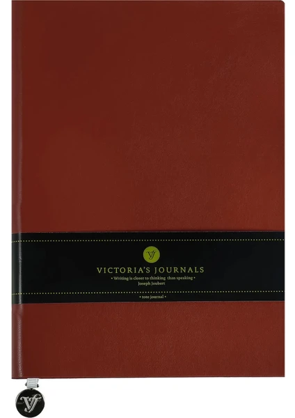 Victoria's Journals Smyth Flexy Bordo Esnek Kapak Vegan Deri Defter A5 14 8 x 21 cm Çizgili 384 Sayfa