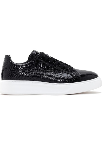 Erkek Siyah Bağcıklı Sneaker 24WFD6100E3