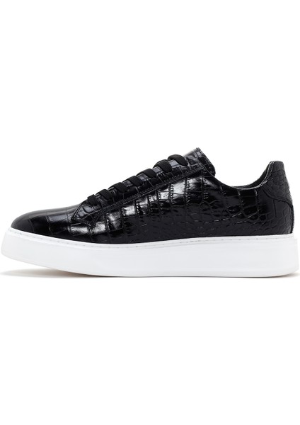 Erkek Siyah Bağcıklı Sneaker 24WFD6100E3