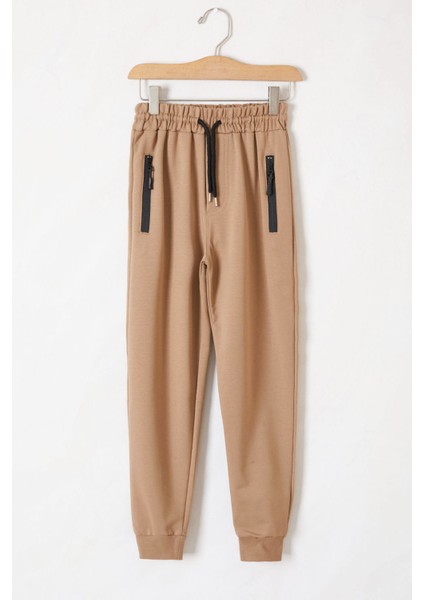 Krem Fermuar Cepli Kız Çocuk Okul Eşofman Altı 19198 fırsatları