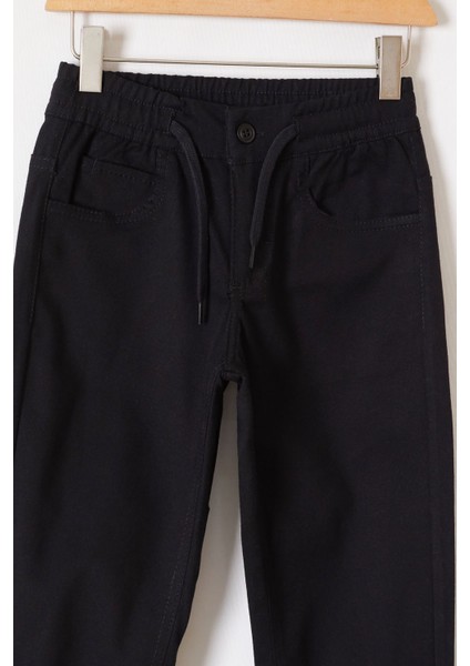 Siyah Beli Lastikli Basic Çocuk Okul Pantolonu 19167 modelleri