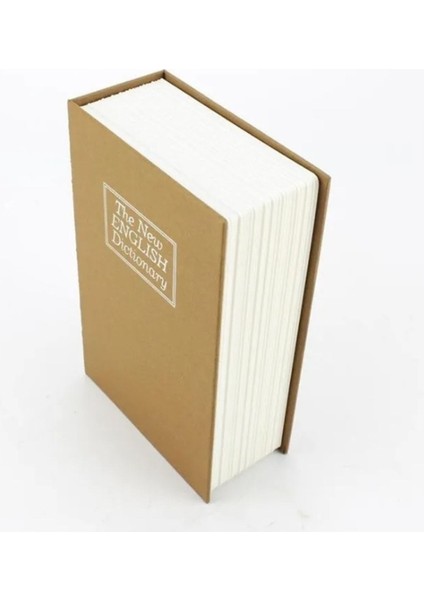 Kilitli Kumbara Kitap Tasarımlı Anahtarlı, Kahverengi, Güvenli ve Şık Tasarım fiyatları