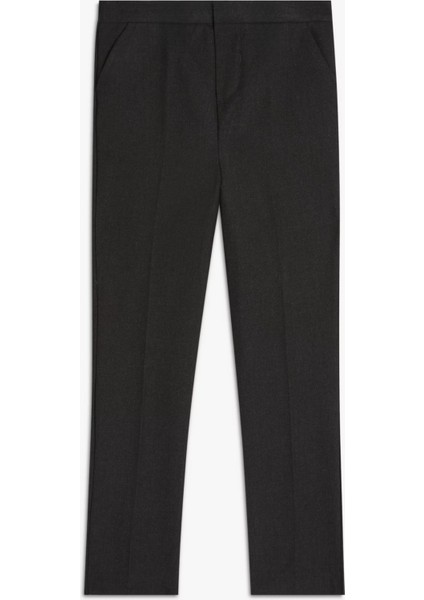 Erkek Çocuk Dokuma Kumaş Beli Lastikli Rahat Regular Trend Okul Pantolonu fırsatları